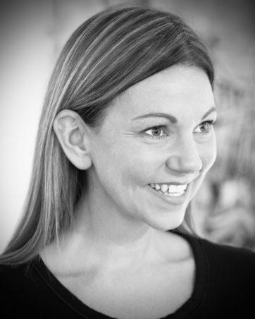 Professional monochrome headshot of a female solicitor working at Harbour.