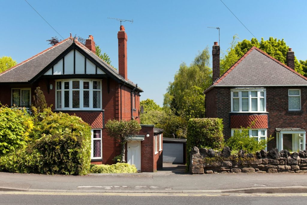 A residential English home.