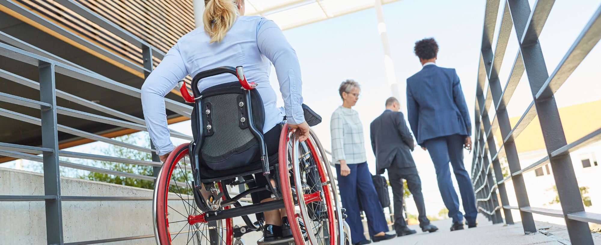 woman using a wheelchair